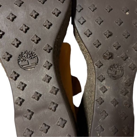 🌻Timberland Wheat Leather Wedge Ankle Booties Womens Size 9.5 - Picture 11 of 13